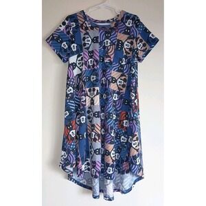 LuLaRoe Disney Mickey Mouse Short Sleeve Girls 8 Twirl Dress Cute Print Soft